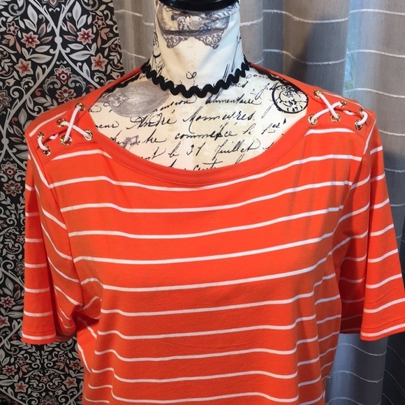 JONES New York nautical style short sleeve top - Picture 3 of 8